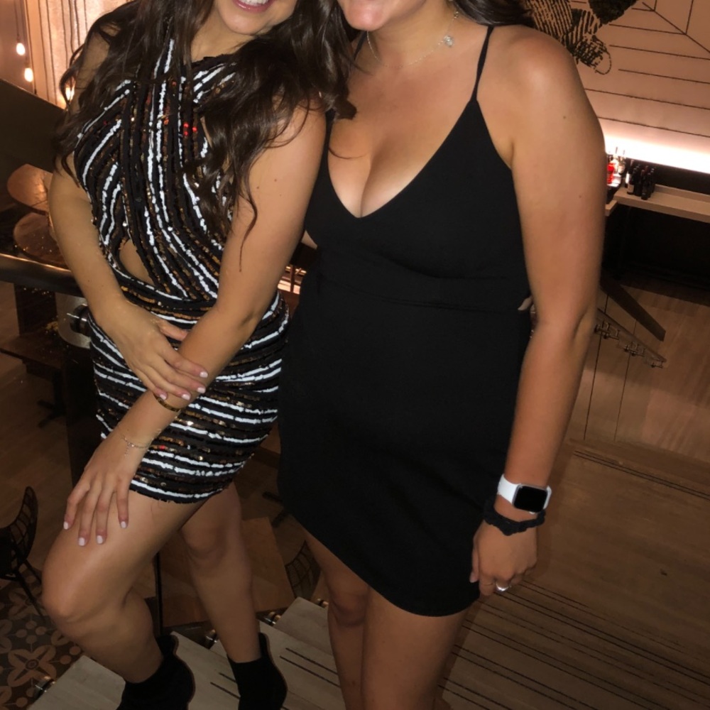TOBI black short mini dress